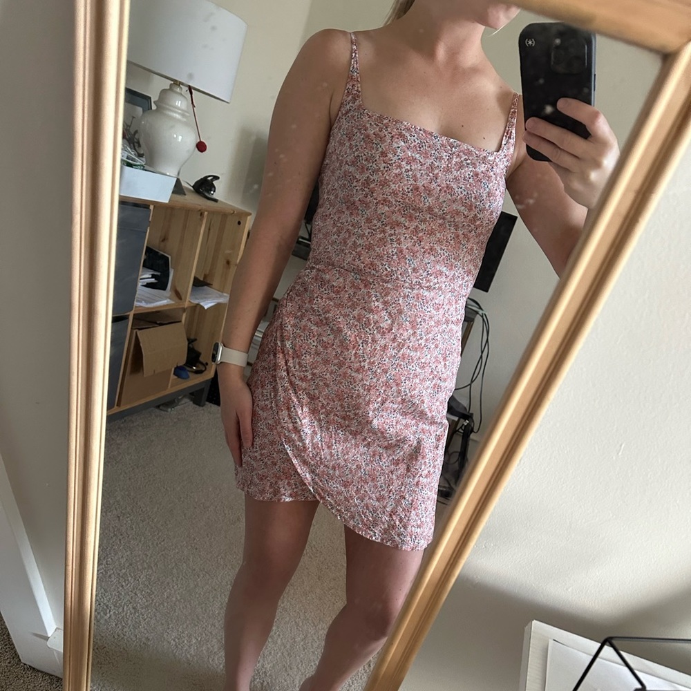 Abercrombie and Fitch Scoop Neck Mini Dress Floral